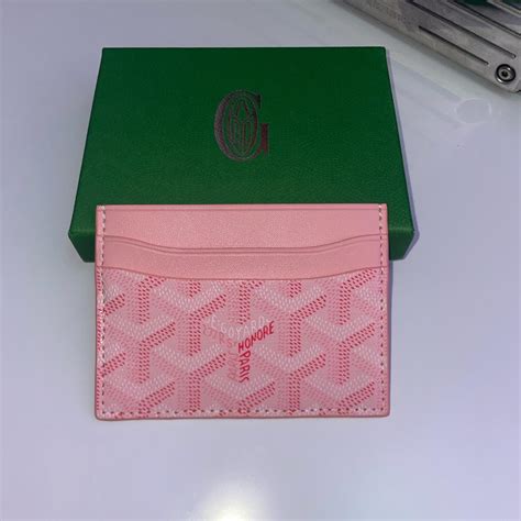 goyard pink grey|pink Goyard wallet.